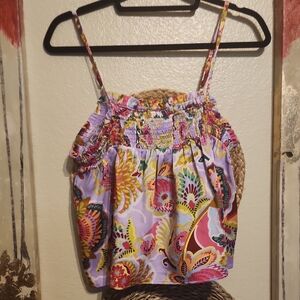 Chelsea & Violet Multicolor Paisley Top